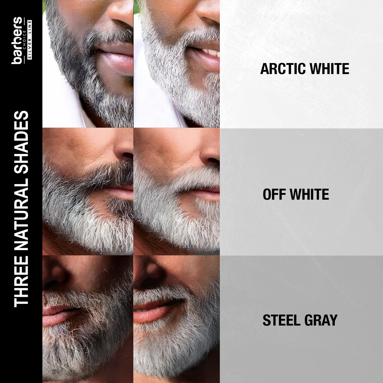 Barber's Choice Silver Line Brush on Beard Color for a Silver Fox - Image 4