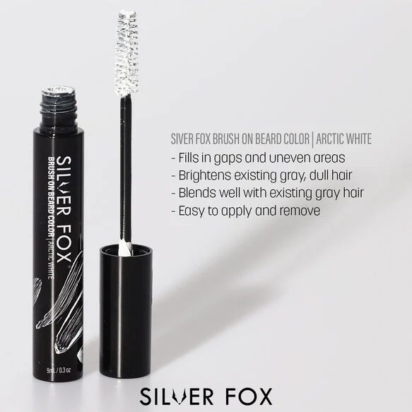 Barber's Choice Silver Line Brush on Beard Color for a Silver Fox - Image 7