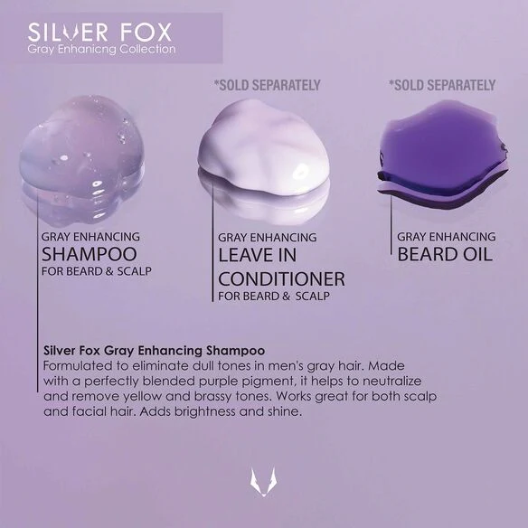 Silver Fox Beard, Mustache and Scalp Shampoo for Gray Hair - Image 6